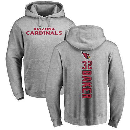 Arizona Cardinals Men Ash Budda Baker Backer NFL Football #32 Pullover Hoodie Sweatshirts